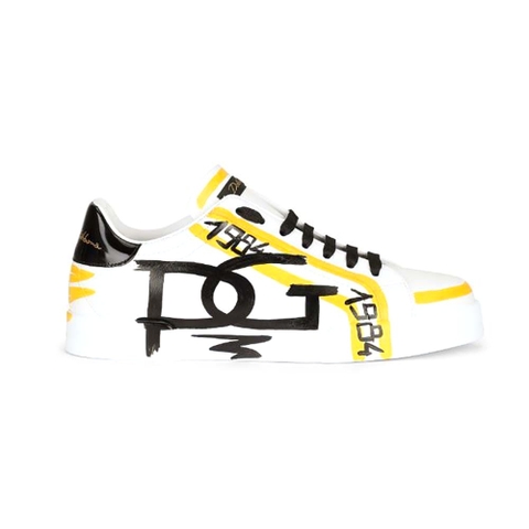 GIÀY DOLCE & GABBANA Unisex Limited Edition Portofino Sneakers-Yellow TOP QUALITY SHOES AAA