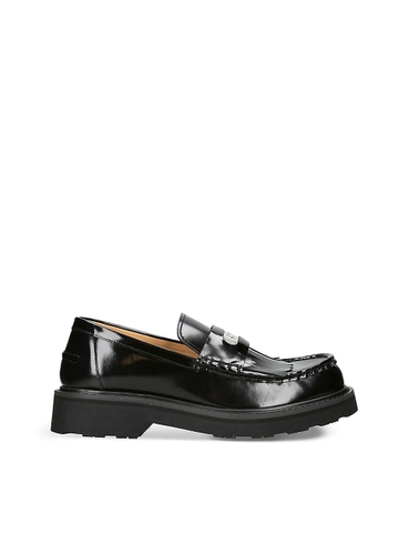 GIÀY KENZO Kenzosmile brand-plaque patent-leather loafers