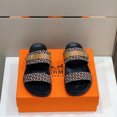 DÉP HERMES BROWN H SANDAL AAA