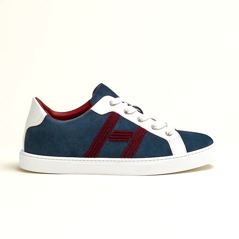 GIÀY HERMES Avantage sneaker Bleu Myrte Rouge H