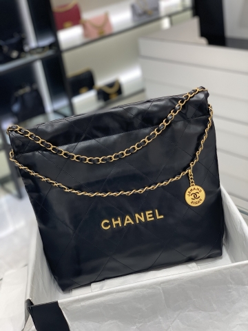 TÚI CHANEL 22 Black đen Gold da HAAS