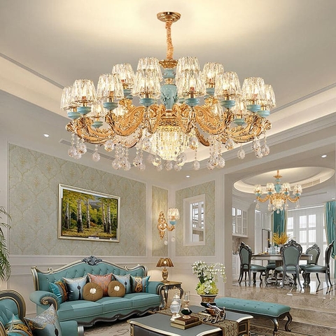 Đèn Chùm biệt thự,thông tầng,nhà hàng,phòng khách sang trọng S128(Liên hệ để được giá tốt nhất)