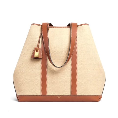 TÚI Celine Cabas Marin in Textile and Calfskin