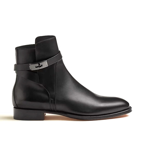 GIÀY HERMES Fortune ankle boot Noir