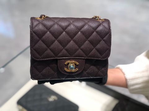 TÚI CHANEL CF CAVIAR PLUM DA HAAS 17