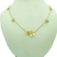 Vòng cổ Van Cleef & Arpels Frivole Kim cương 9 bông hoa Vàng hồng 18K