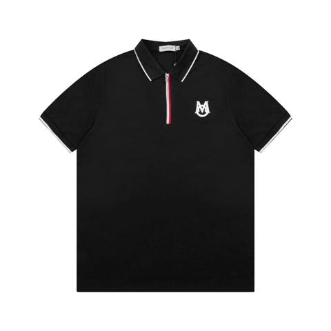 ÁO MONCLER POLO SHIRT BLACK MÀU ĐEN