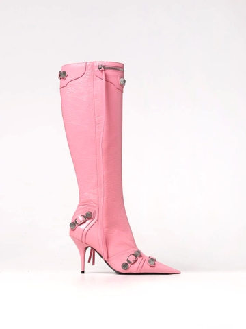 GIÀY BALENCIAGA Pink boots shoes