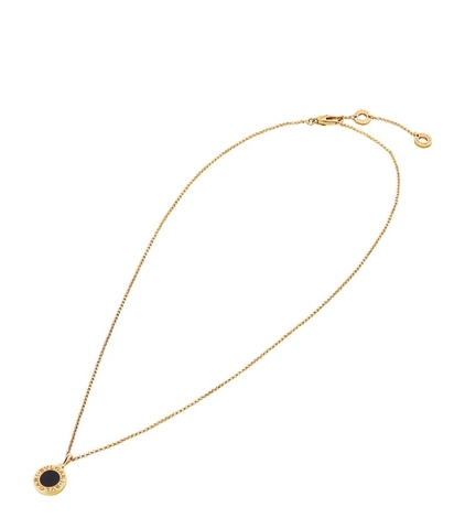 Vòng cổ BVLGARI Yellow Gold and Onyx BVLGARI BVLGARI Necklace vàng hồng 18K