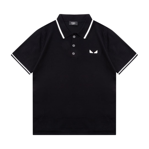 ÁO FENDI POLO SHIRT BLACK MÀU ĐEN