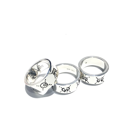 Nhẫn GUCCI Ghost Sterling 9mm chữ G bạc S925