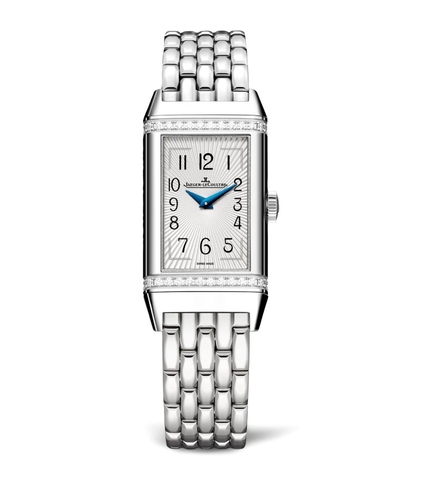 Đồng hồ JAEGER-LECOULTRE  Stainless Steel and Diamond Reverso One 20mm mặt số màu trắng