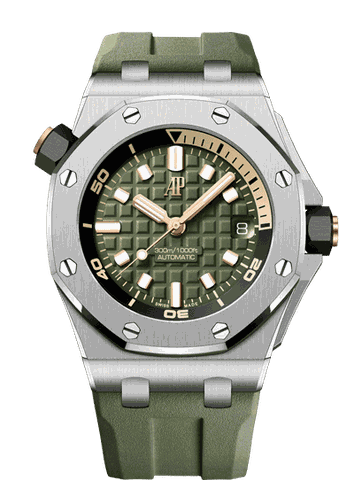 Đồng hồ Ademars Piguet Royal Oak Offshore Diver mặt số màu xanh green