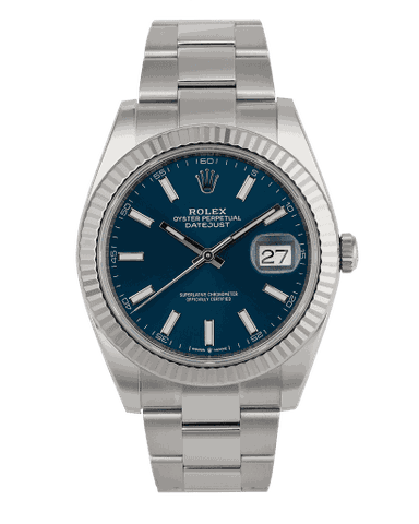 Đồng hồ Rolex Datejust Blue Dial mặt số màu xanh lam