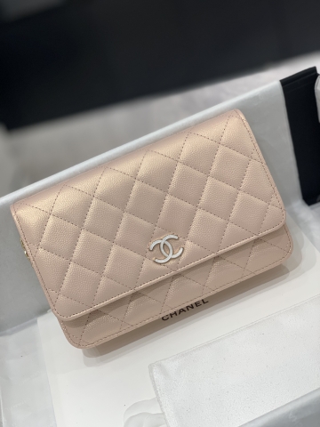 TÚI CHANEL WOC CAVIAR PINK PEARL DA HAAS