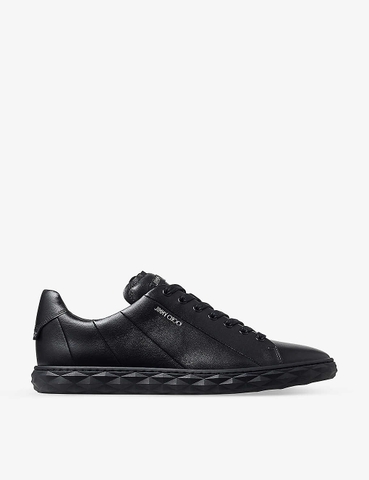 GIÀY JIMMY CHOO Diamond Light Maxi branded leather low-top trainers