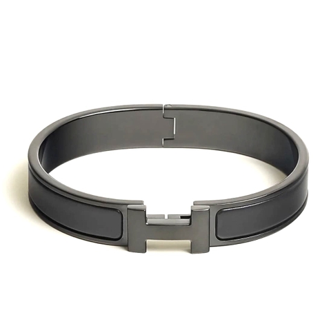 VÒNG TAY HERMES H CLIC MATTE ĐEN MỜ