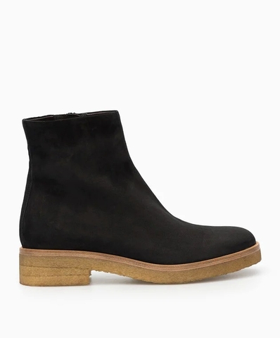 GIÀY THE ROW BORIS BLACK SUEDE BOOTS