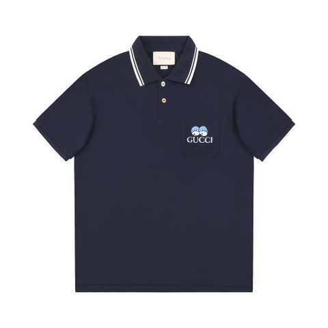 ÁO GUCCI POLO SHIRT BLUE MÀU XANH