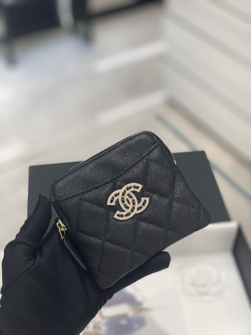Ví Chanel 22S black đen