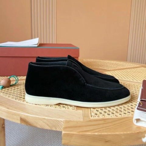 GIÀY LORO PIANA SUEDE LOAFER HIGH TOP QUALITY SHOES AAA
