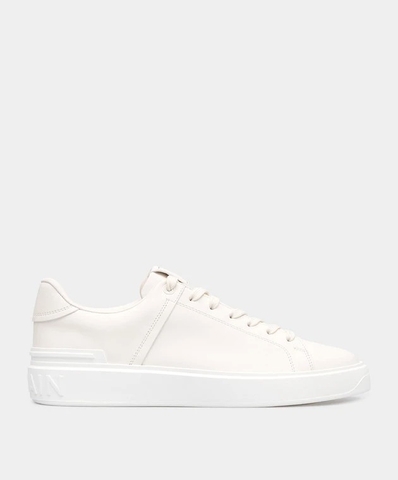 GIÀY BALMAIN B-COURT LOGO SNEAKERS IN WHITE
