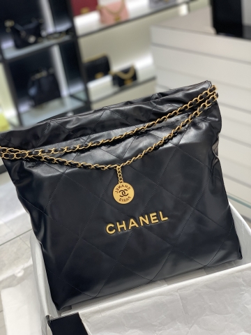 TÚI CHANEL 22 Matte Black đen Gold da HAAS