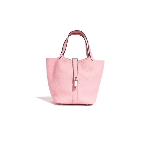 TÚI Hermès Picotin 18 Clemence Rose Sakura