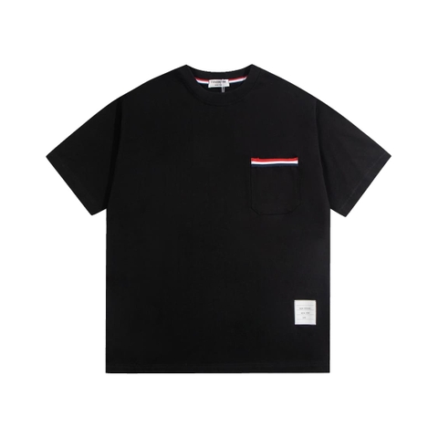 ÁO THOM BROWNE T SHIRT BLACK MÀU ĐEN