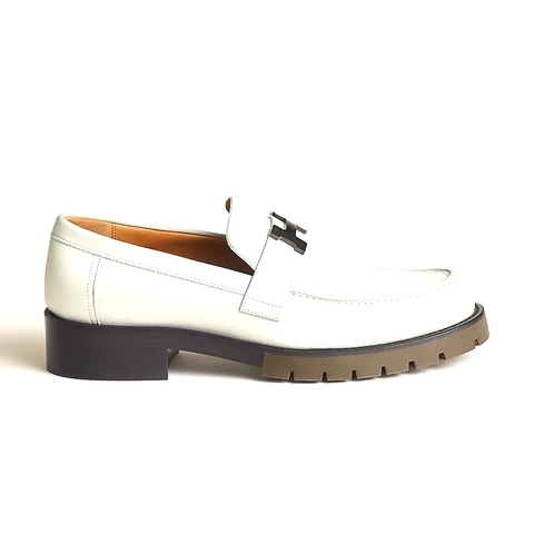 GIÀY HERMES Gregoire loafer Blanc