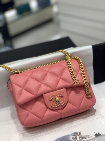 TÚI CHANEL 22P CF Pink hồng da HAAS
