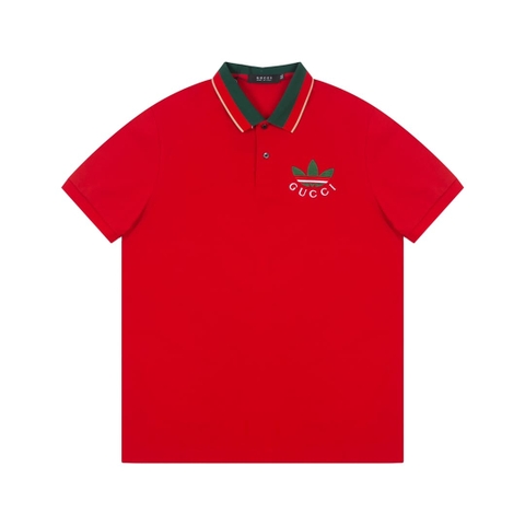 ÁO GUCCI X ADIDAS POLO SHIRT RED MÀU ĐỎ
