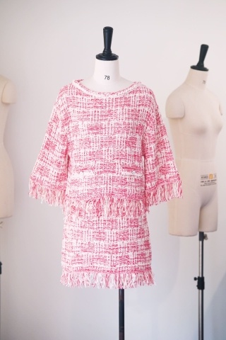 BỘ ĐỒ COCO CHANEL PINK MID PARTY High Classy