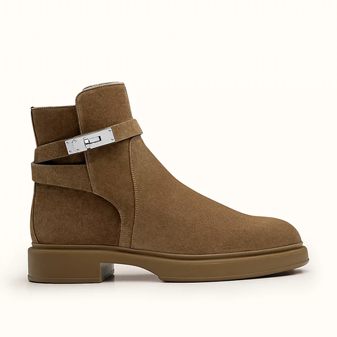 GIÀY HERMES Veo ankle boot Naturel Écru
