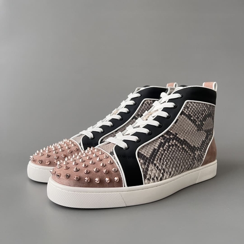 GIÀY CHRISTIAN LOUBOUTIN JUNIOR SPIKES HIGH TOP TOP QUALITY SHOES AAA