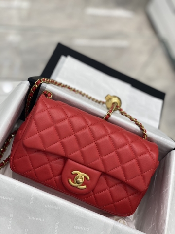 TÚI CHANEL CF BALL LAMBSKIN RED DA HAAS