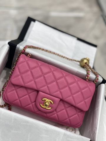 TÚI CHANEL CF BALL LAMBSKIN PINK DA HAAS