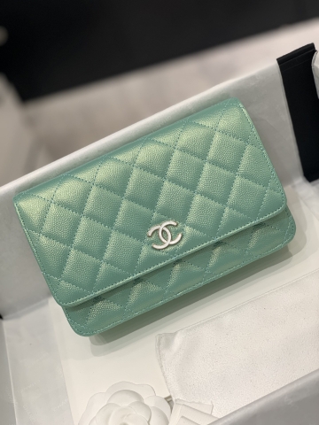 TÚI CHANEL WOC CAVIAR MINT PEARL DA HAAS