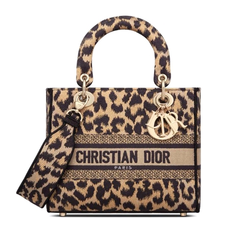 TÚI Dior Lady D-lite Bag Beige Multicolor Mizza Embroidery