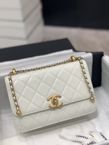 TÚI CHANEL CF 22 White Trắng da HAAS
