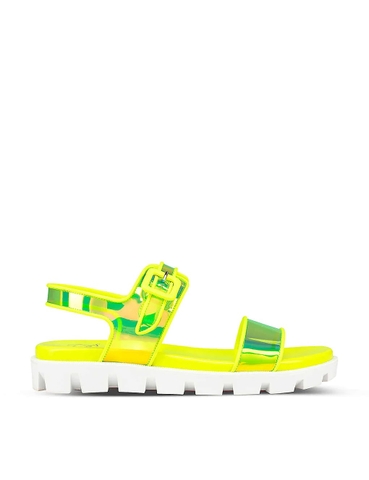 DÉP CHRISTIAN LOUBOUTIN Duniss PVC and leather sandals