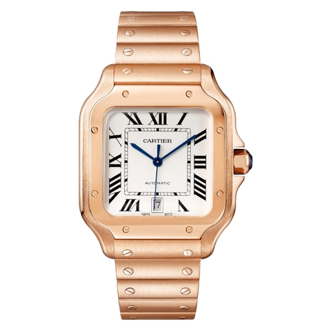 Đồng hồ Santos De Cartier Large mặt số màu trắng