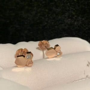 Bông tai Chaumet Bee My Love kim cương vàng hồng 18K