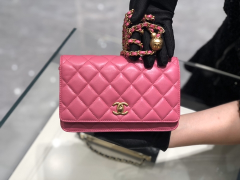 TÚI CHANEL WOC LAMBSKIN PINK DA HAAS 19