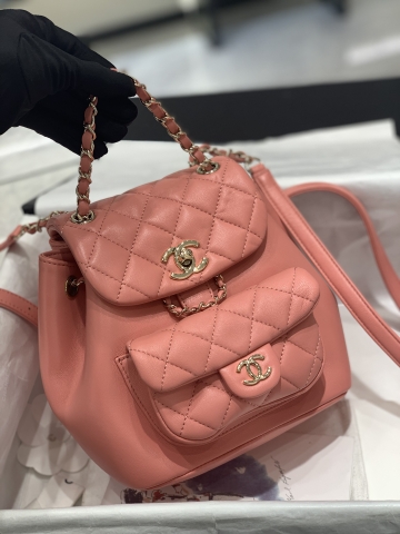 TÚI CHANEL DUMA Pink hồng da HAAS