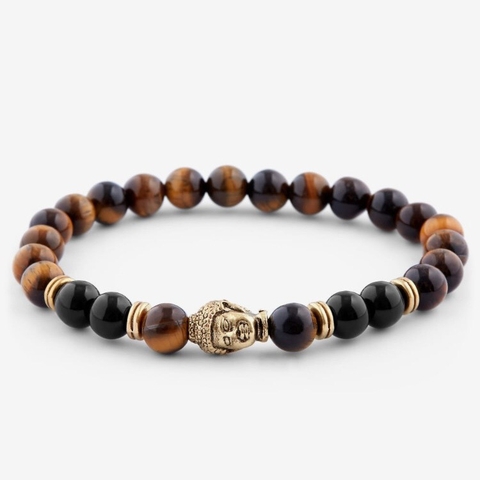 Vòng tay đá mắt hổ BROWN HOMAGE TO BUDDHA BRACELET