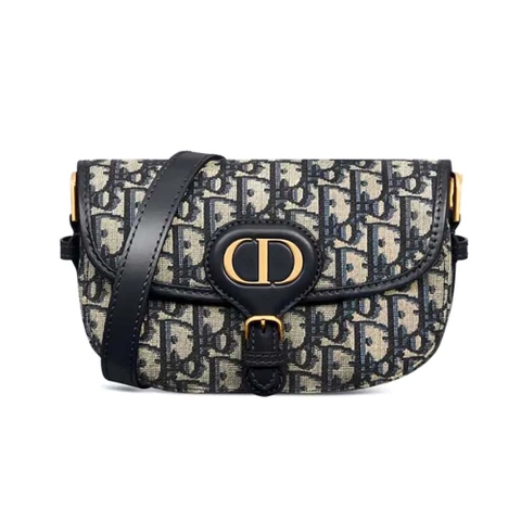 TÚI Dior Women Bobby East-West màu xanh Dior Oblique Jacquard cỡ nhỏ