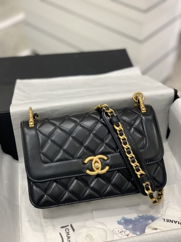 TÚI CHANEL LAMBSKIN BLACK DA HAAS GOLD