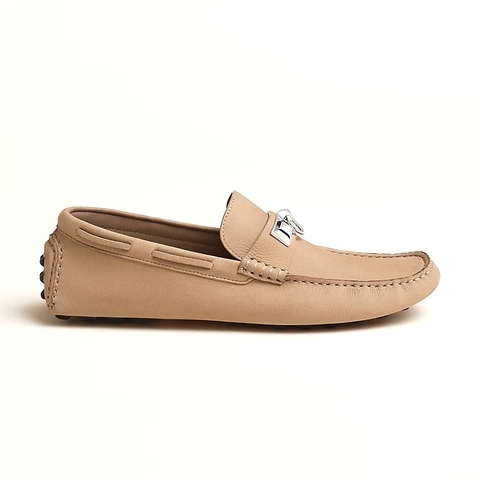 GIÀY HERMES Irving loafer Beige Argile