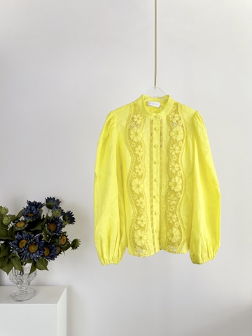 ÁO ZIMMERMANN Lace Fabric Flower Vintage Dress